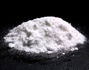 AM-2201 synthetic cannabinoid displayed on table