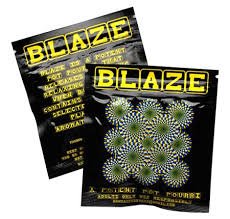 Blaze potent potpourri front and back view