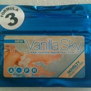 packet of vanilla sky bath salts-premium quality crystals