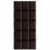 Rich organic dark chocolate squares with cocoa beans