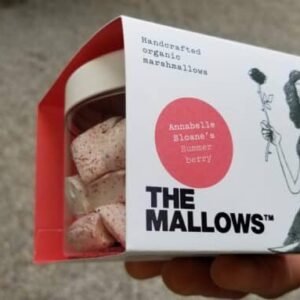 Soft fluffy marshmallows stacked in a pack